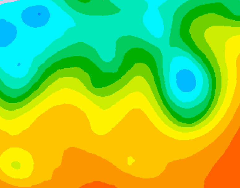 GDPS 500 millibar geopotential height 162 hour forecast chart for Canada based on 2025/09/14 0000Z data