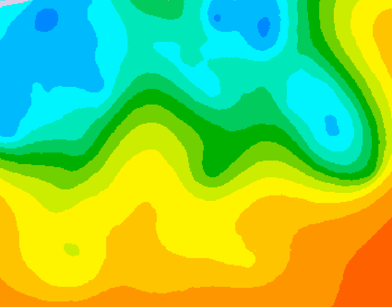 GDPS 500 millibar geopotential height 186 hour forecast chart for Canada based on 2025/09/14 0000Z data