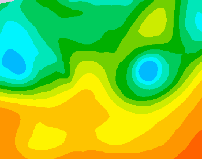 GDPS 500 millibar geopotential height 198 hour forecast chart for Canada based on 2025/09/14 1200Z data