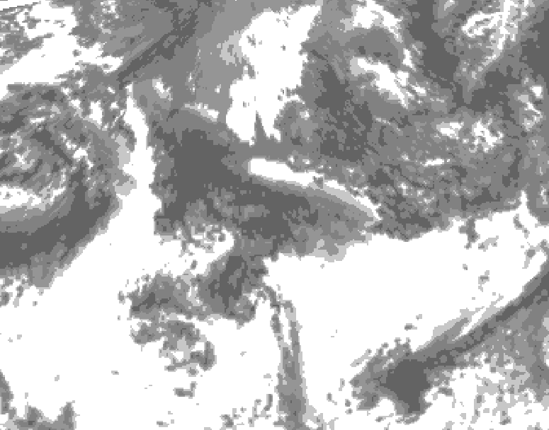GDPS total cloud 048 hour forecast chart for Canada based on 2025/09/14 0000Z data