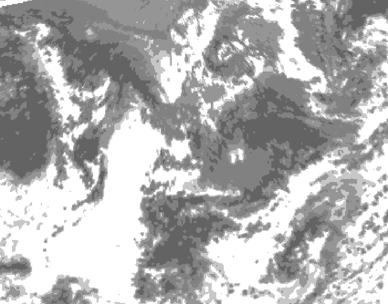 GDPS total cloud 108 hour forecast chart for Canada based on 2025/09/14 0000Z data