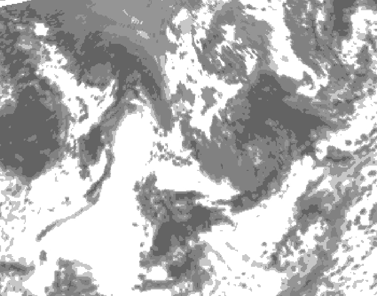 GDPS total cloud 114 hour forecast chart for Canada based on 2025/09/14 0000Z data