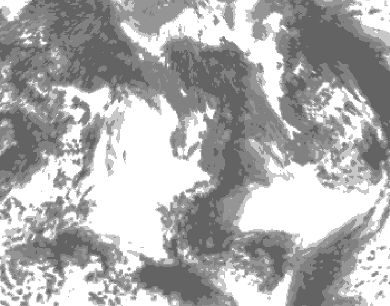 GDPS total cloud 186 hour forecast chart for Canada based on 2025/09/14 0000Z data