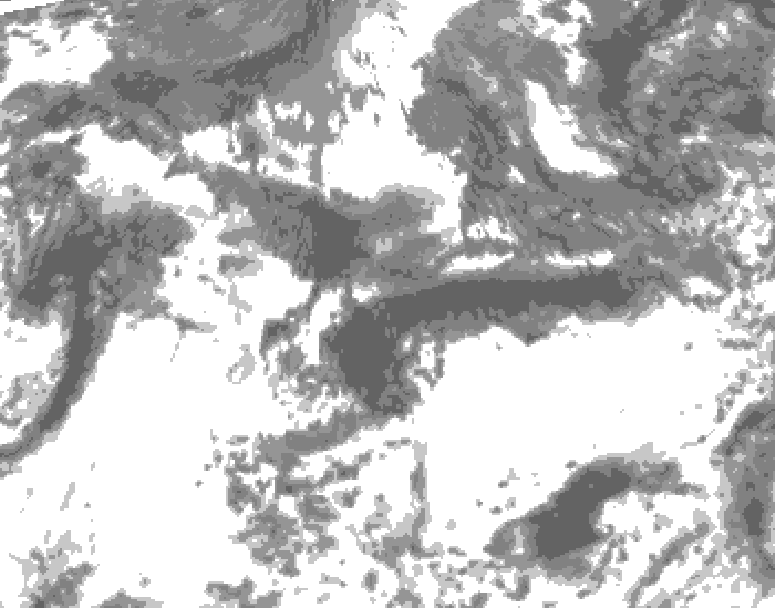 GDPS total cloud 060 hour forecast chart for Canada based on 2025/09/14 1200Z data