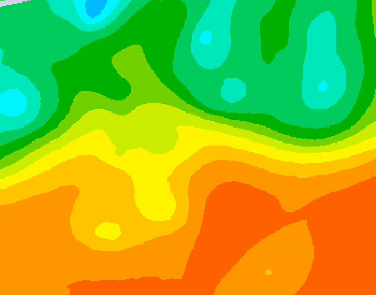 GDPS 500 millibar geopotential height 024 hour forecast chart for Canada based on 2025/09/15 0000Z data