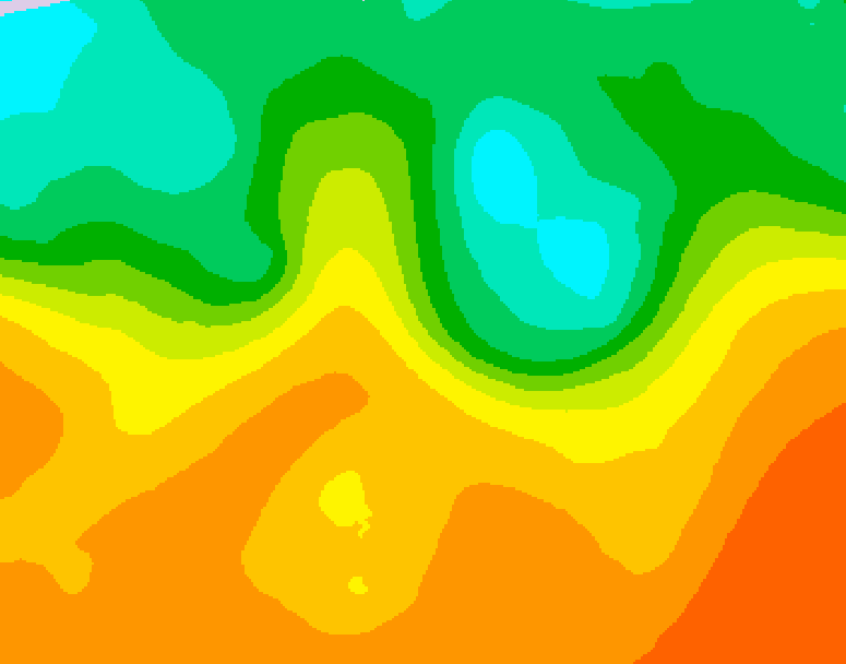 GDPS 500 millibar geopotential height 090 hour forecast chart for Canada based on 2025/09/15 0000Z data