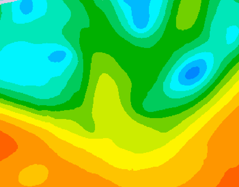 GDPS 500 millibar geopotential height 186 hour forecast chart for Canada based on 2025/09/15 0000Z data