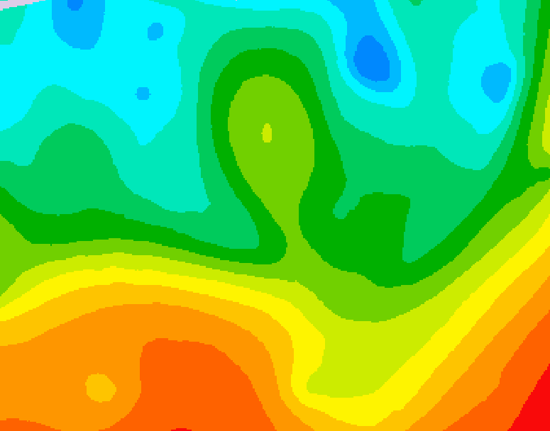 GDPS 500 millibar geopotential height 234 hour forecast chart for Canada based on 2025/09/15 0000Z data