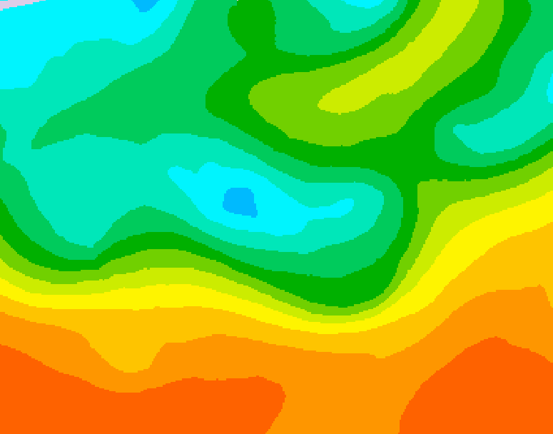 GDPS 500 millibar geopotential height 222 hour forecast chart for Canada based on 2025/09/15 1200Z data
