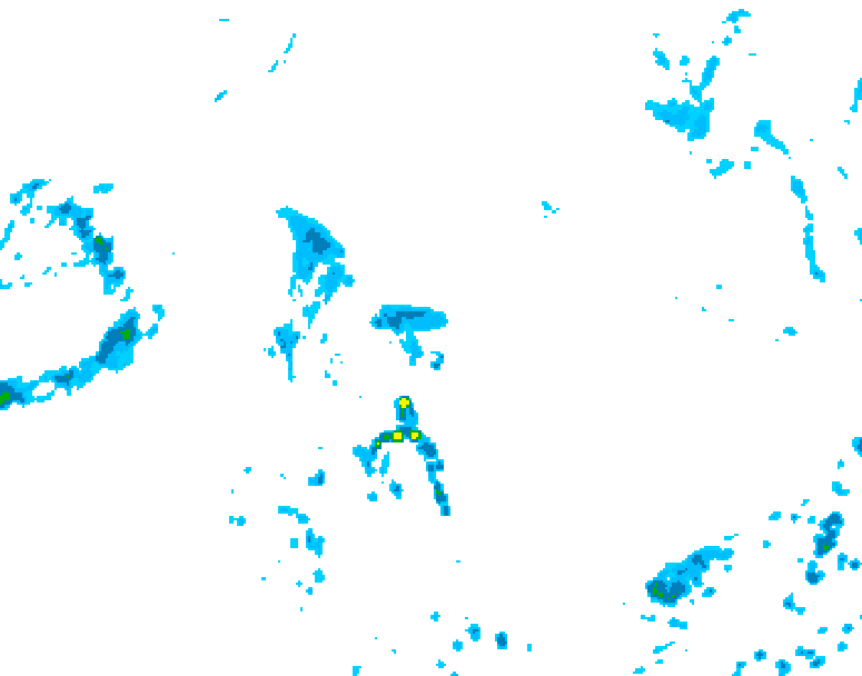 GDPS precipitation 024 hour forecast chart for Canada based on 2025/09/15 0000Z data