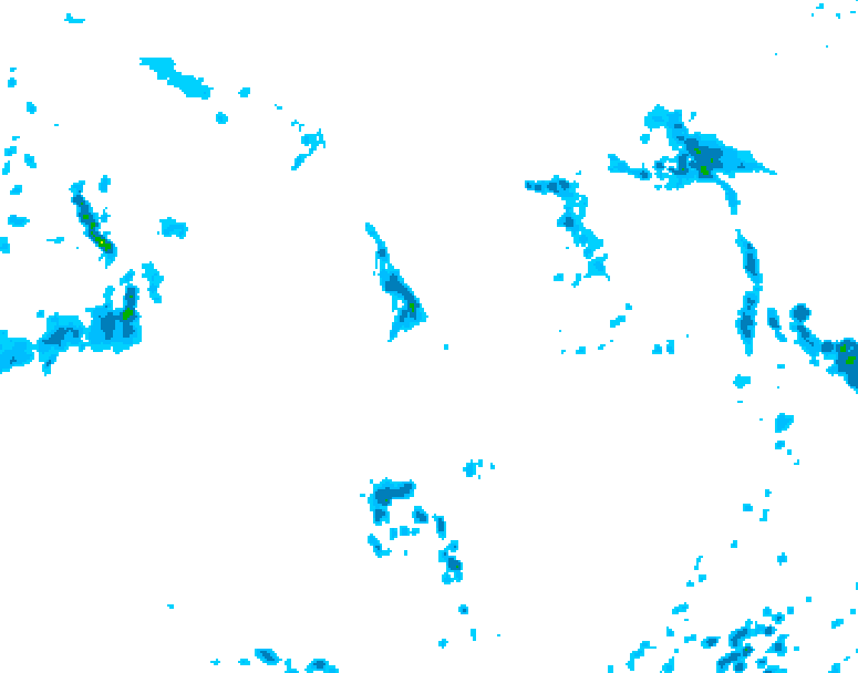 GDPS precipitation 102 hour forecast chart for Canada based on 2025/09/15 1200Z data