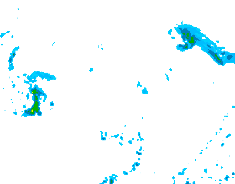 GDPS precipitation 126 hour forecast chart for Canada based on 2025/09/15 1200Z data