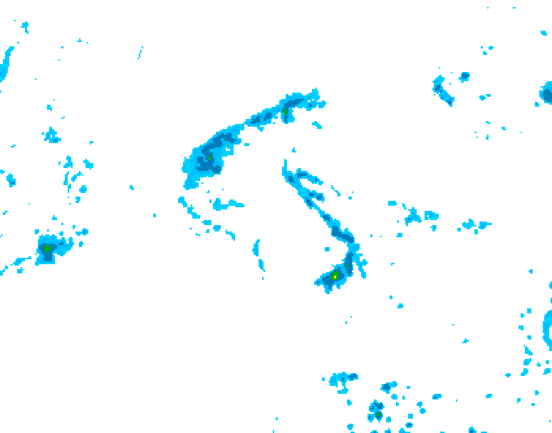 GDPS precipitation 198 hour forecast chart for Canada based on 2025/09/15 1200Z data