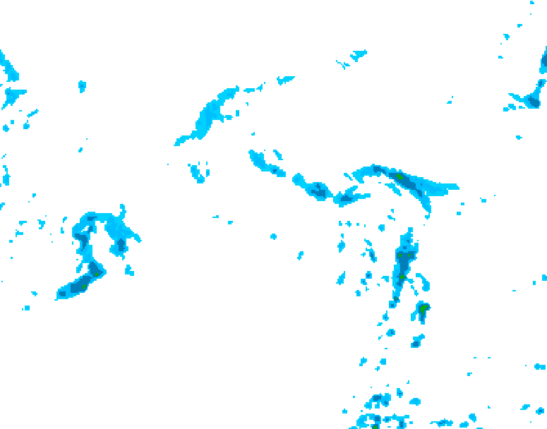 GDPS precipitation 222 hour forecast chart for Canada based on 2025/09/15 1200Z data