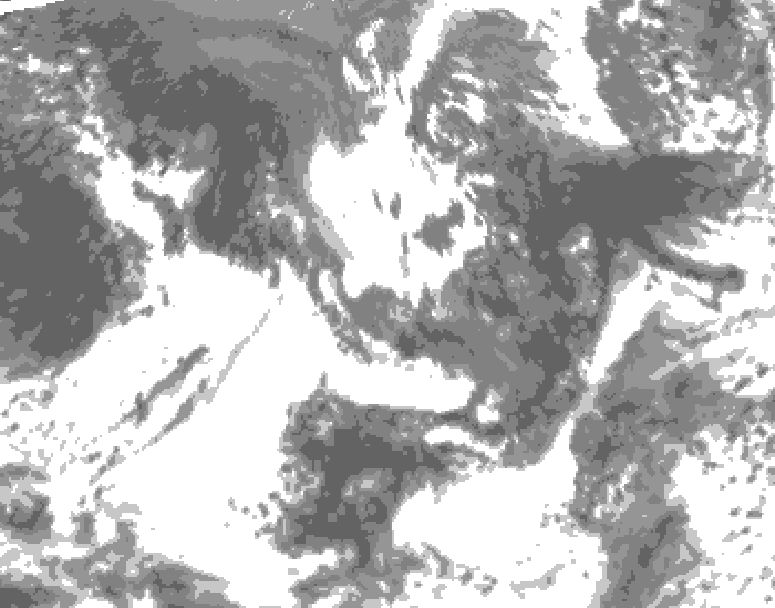 GDPS total cloud 090 hour forecast chart for Canada based on 2025/09/15 0000Z data