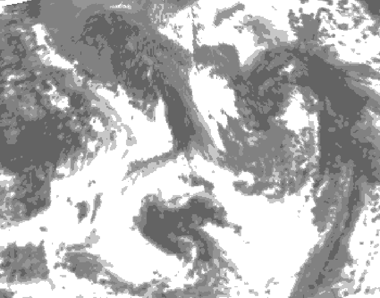 GDPS total cloud 114 hour forecast chart for Canada based on 2025/09/15 0000Z data