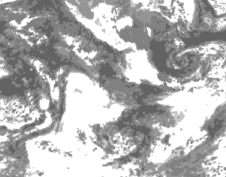 GDPS total cloud 162 hour forecast chart for Canada based on 2025/09/15 0000Z data