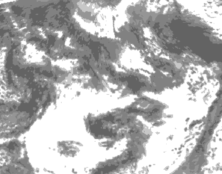 GDPS total cloud 126 hour forecast chart for Canada based on 2025/09/15 1200Z data