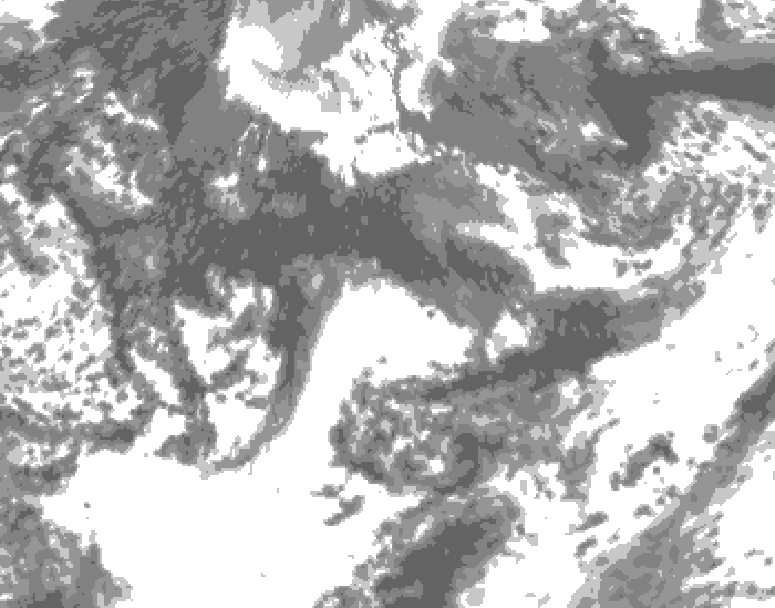GDPS total cloud 150 hour forecast chart for Canada based on 2025/09/15 1200Z data