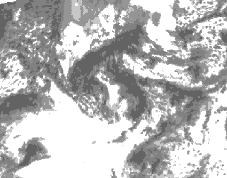 GDPS total cloud 198 hour forecast chart for Canada based on 2025/09/15 1200Z data