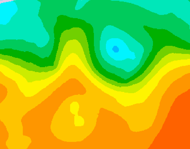 GDPS 500 millibar geopotential height 060 hour forecast chart for Canada based on 2025/09/16 0000Z data