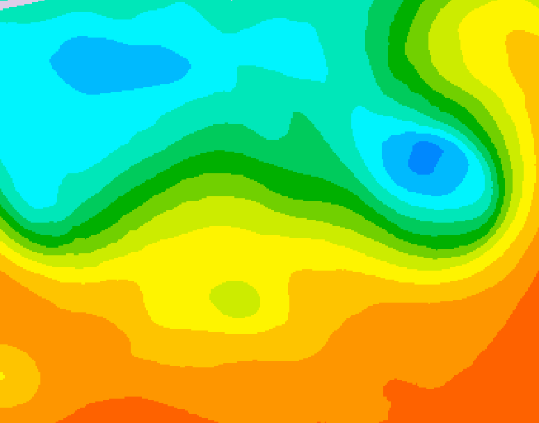 GDPS 500 millibar geopotential height 114 hour forecast chart for Canada based on 2025/09/16 0000Z data