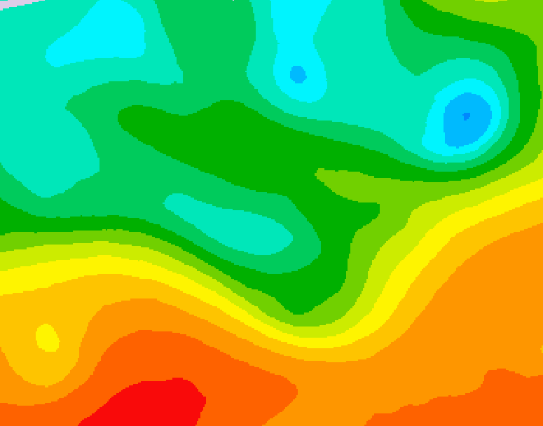 GDPS 500 millibar geopotential height 186 hour forecast chart for Canada based on 2025/09/16 0000Z data