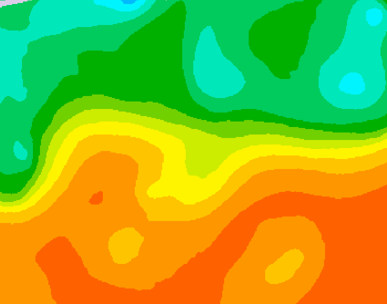 GDPS 500 millibar geopotential height 012 hour forecast chart for Canada based on 2025/09/16 1200Z data