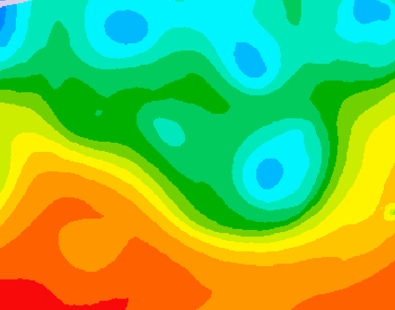 GDPS 500 millibar geopotential height 222 hour forecast chart for Canada based on 2025/09/16 1200Z data