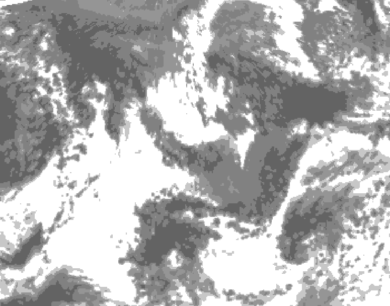 GDPS total cloud 060 hour forecast chart for Canada based on 2025/09/16 0000Z data