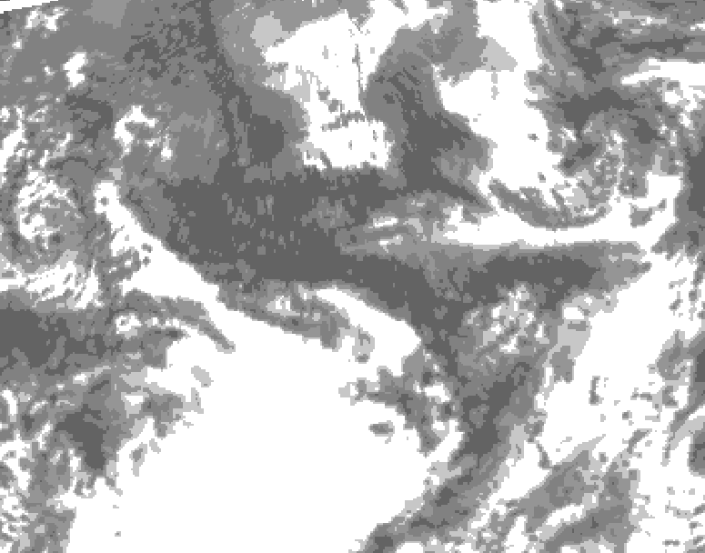GDPS total cloud 186 hour forecast chart for Canada based on 2025/09/16 0000Z data