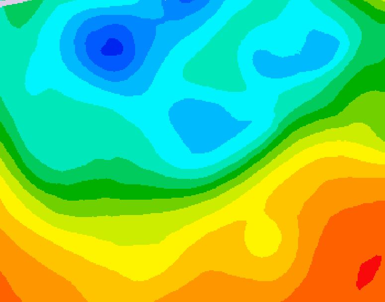 GDPS 500 millibar geopotential height 234 hour forecast chart for Canada based on 2025/09/18 0000Z data