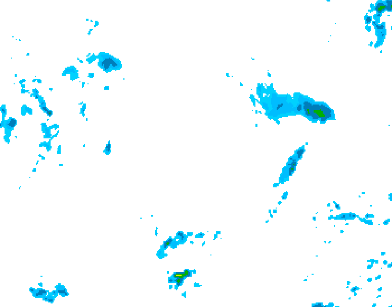 GDPS precipitation 012 hour forecast chart for Canada based on 2025/09/18 0000Z data