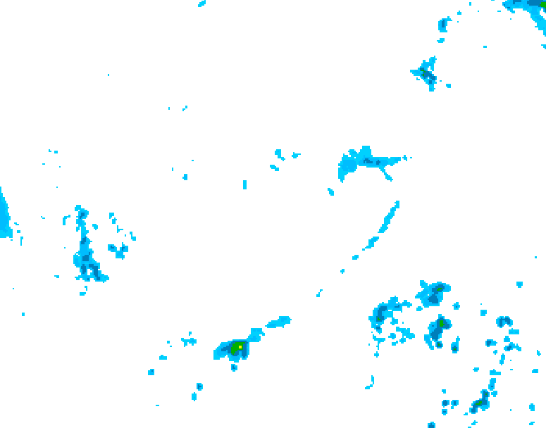 GDPS precipitation 234 hour forecast chart for Canada based on 2025/09/18 0000Z data