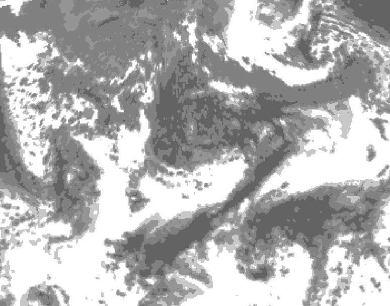 GDPS total cloud 234 hour forecast chart for Canada based on 2025/09/18 0000Z data