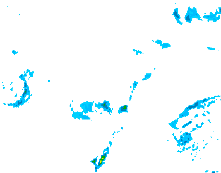 GDPS precipitation 228 hour forecast chart for Canada based on 2025/10/09 1200Z data