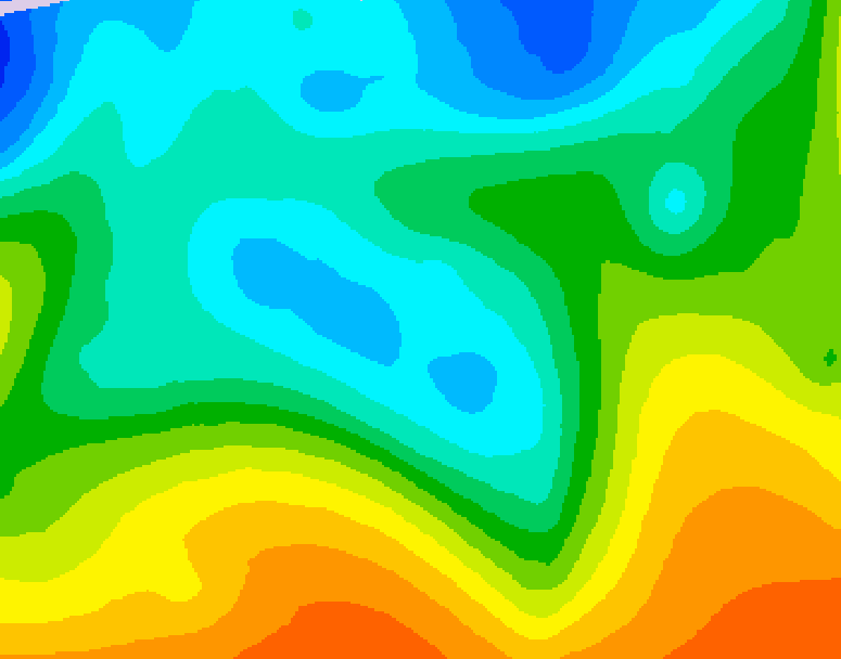 GDPS 500 millibar geopotential height 210 hour forecast chart for Canada based on 2025/10/11 0000Z data