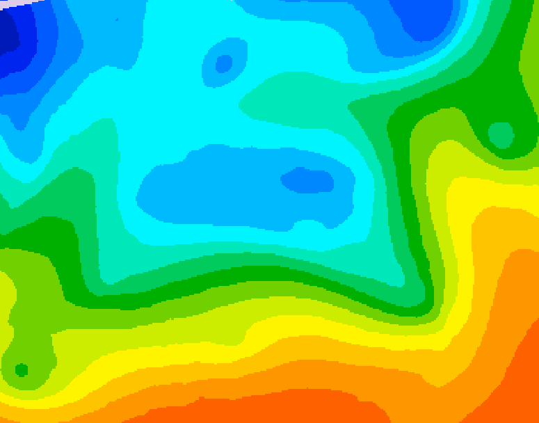 GDPS 500 millibar geopotential height 234 hour forecast chart for Canada based on 2025/10/11 0000Z data