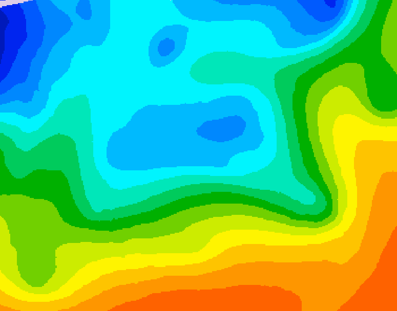 GDPS 500 millibar geopotential height 240 hour forecast chart for Canada based on 2025/10/11 0000Z data