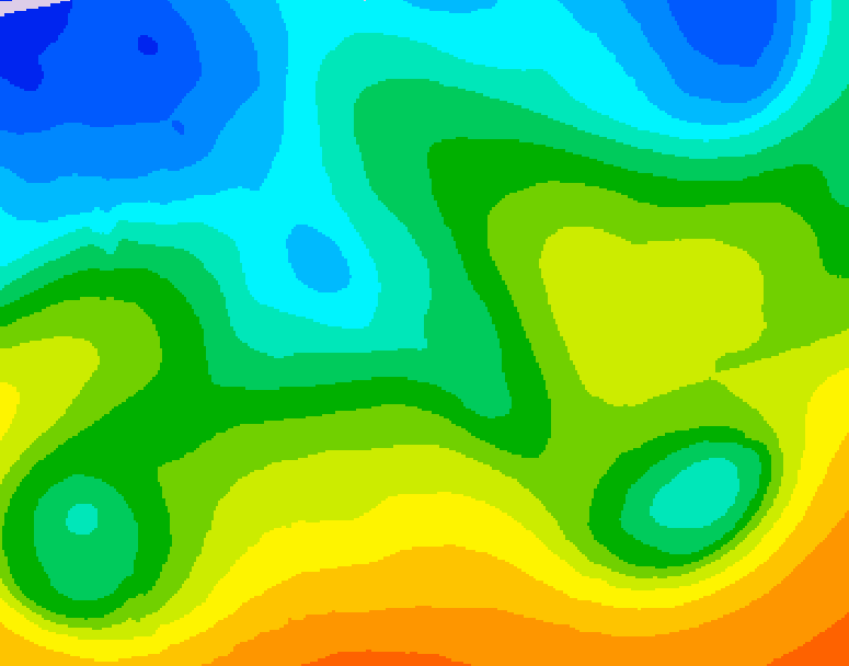 GDPS 500 millibar geopotential height 228 hour forecast chart for Canada based on 2025/10/11 1200Z data