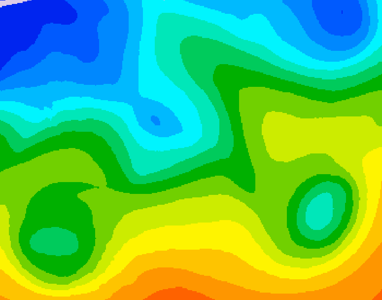 GDPS 500 millibar geopotential height 240 hour forecast chart for Canada based on 2025/10/11 1200Z data