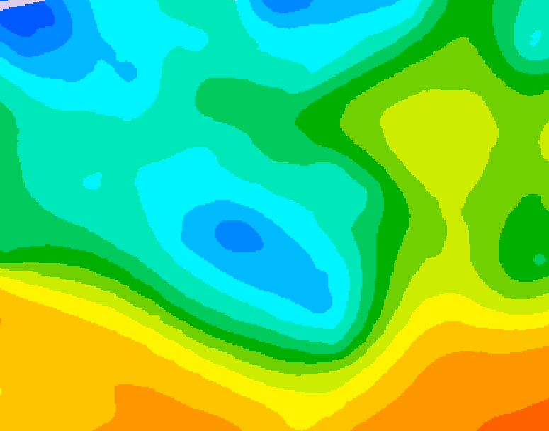 GDPS 500 millibar geopotential height 168 hour forecast chart for Canada based on 2025/10/12 0000Z data