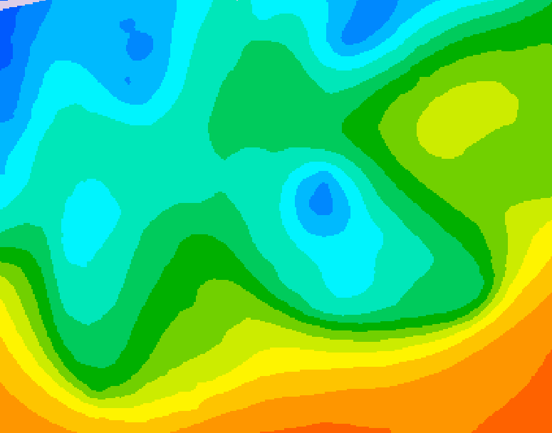 GDPS 500 millibar geopotential height 210 hour forecast chart for Canada based on 2025/10/12 0000Z data