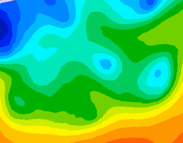 GDPS 500 millibar geopotential height 240 hour forecast chart for Canada based on 2025/10/12 0000Z data
