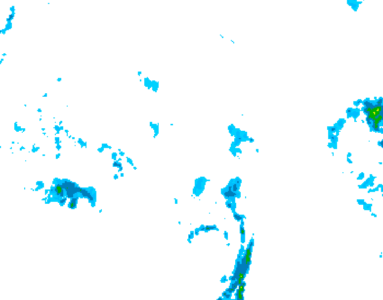 GDPS precipitation 156 hour forecast chart for Canada based on 2025/10/12 1200Z data