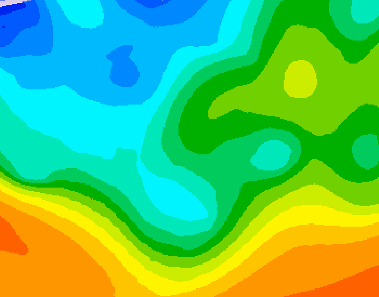 GDPS 500 millibar geopotential height 144 hour forecast chart for Canada based on 2025/10/13 0000Z data