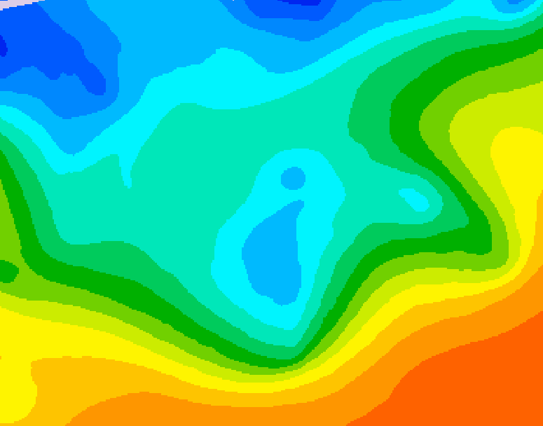 GDPS 500 millibar geopotential height 204 hour forecast chart for Canada based on 2025/10/13 0000Z data