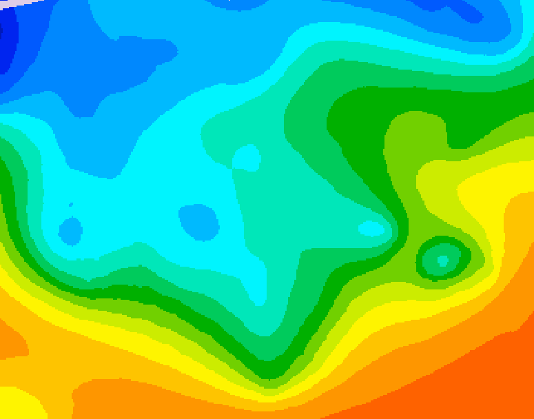 GDPS 500 millibar geopotential height 192 hour forecast chart for Canada based on 2025/10/13 1200Z data