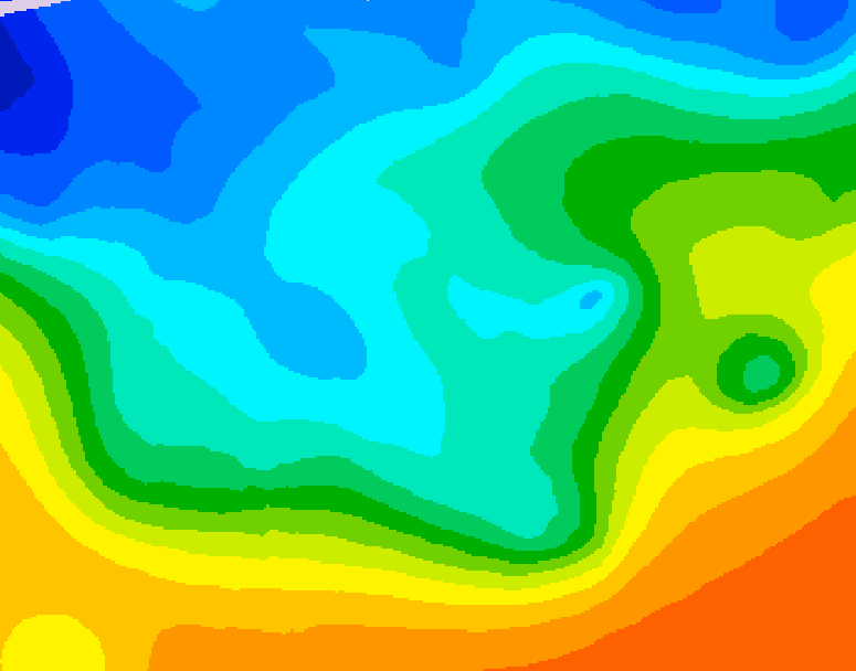 GDPS 500 millibar geopotential height 204 hour forecast chart for Canada based on 2025/10/13 1200Z data