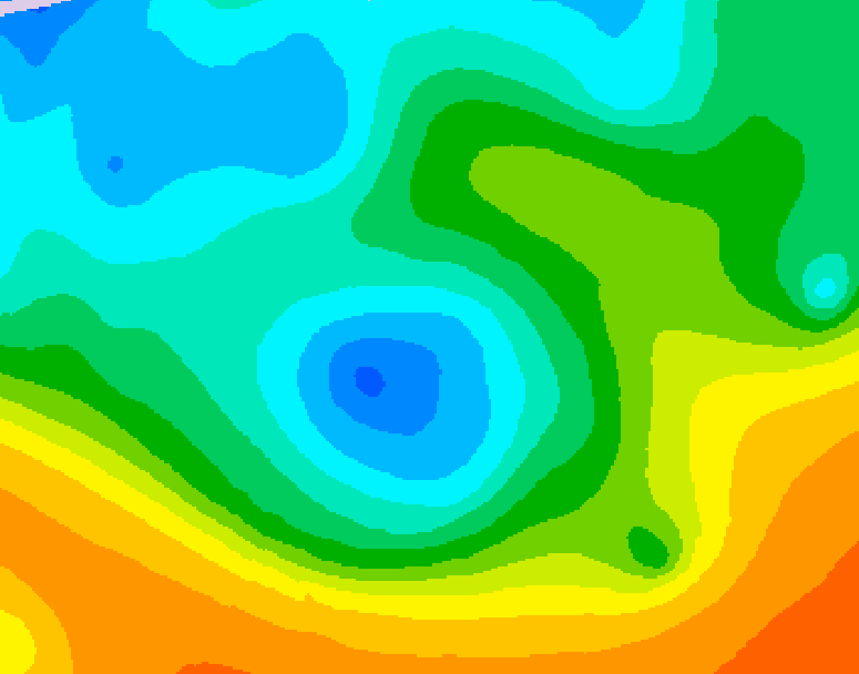 GDPS 500 millibar geopotential height 144 hour forecast chart for Canada based on 2025/10/14 1200Z data